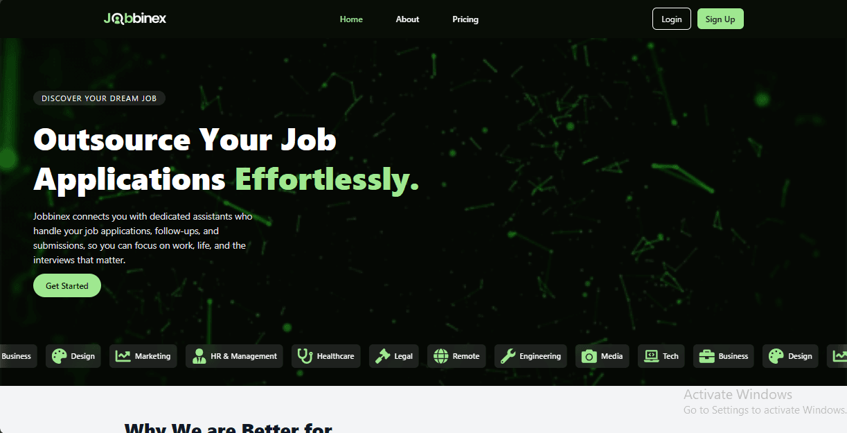 Jobbinex Professional Outsourcing Platform